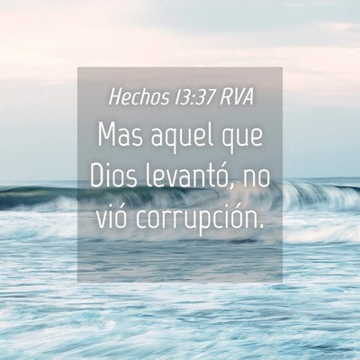 Picture 04 - Hechos 13:37 RVA - Mas aquel que Dios levantó, no vió - Bible Verse Picture