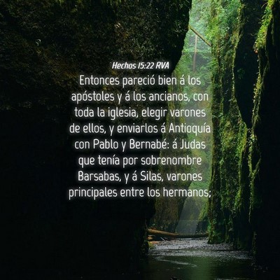 Picture 04 - Hechos 15:22 RVA - Entonces pareció bien á los apóstoles y á los - Bible Verse Picture
