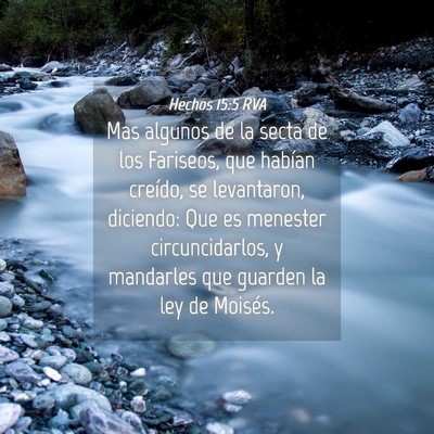 Picture 04 - Hechos 15:5 RVA - Mas algunos de la secta de los Fariseos, que - Bible Verse Picture
