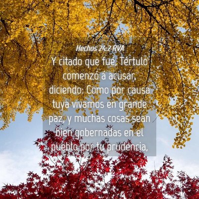 Picture 04 - Hechos 24:2 RVA - Y citado que fué, Tértulo comenzó á acusar, - Bible Verse Picture
