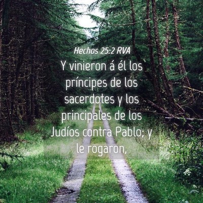 Picture 04 - Hechos 25:2 RVA - Y vinieron á él los príncipes de los - Bible Verse Picture