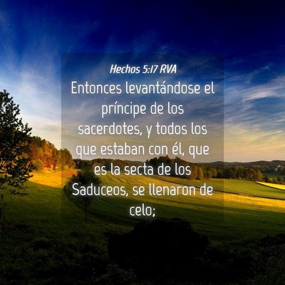 Picture 04 - Hechos 5:17 RVA - Entonces levantándose el príncipe de los - Bible Verse Picture