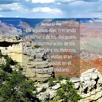 Picture 04 - Hechos 6:1 RVA - EN aquellos días, creciendo el número de los - Bible Verse Picture