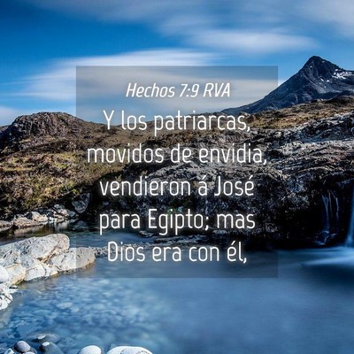 Picture 04 - Hechos 7:9 RVA - Y los patriarcas, movidos de envidia, vendieron - Bible Verse Picture