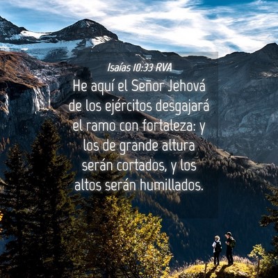 Picture 04 - Isaías 10:33 RVA - He aquí el Señor Jehová de los ejércitos - Bible Verse Picture