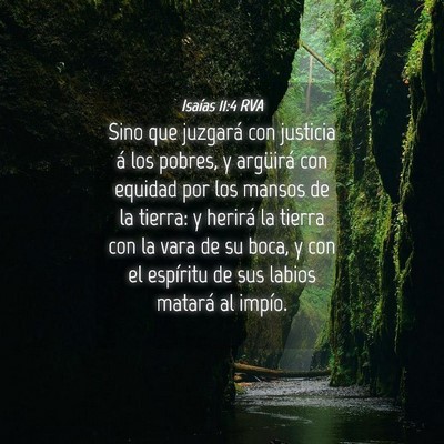 Picture 04 - Isaías 11:4 RVA - Sino que juzgará con justicia á los pobres, y - Bible Verse Picture
