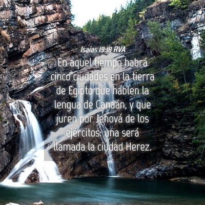 Picture 04 - Isaías 19:18 RVA - En aquel tiempo habrá cinco ciudades en la - Bible Verse Picture