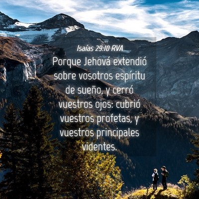 Picture 04 - Isaías 29:10 RVA - Porque Jehová extendió sobre vosotros espíritu - Bible Verse Picture