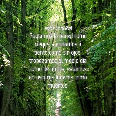 Picture 04 - Isaías 59:10 RVA - Palpamos la pared como ciegos, y andamos á - Bible Verse Picture