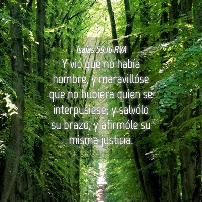 Picture 04 - Isaías 59:16 RVA - Y vió que no había hombre, y maravillóse que - Bible Verse Picture