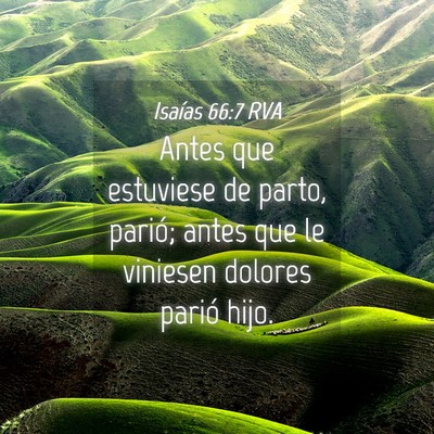Picture 04 - Isaías 66:7 RVA - Antes que estuviese de parto, parió; antes que - Bible Verse Picture
