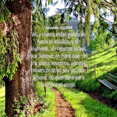 Picture 04 - Jeremías 3:12 RVA - Ve, y clama estas palabras hacia el aquilón, y - Bible Verse Picture