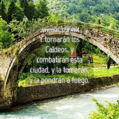 Picture 04 - Jeremías 37:8 RVA - Y tornarán los Caldeos, y combatirán esta - Bible Verse Picture