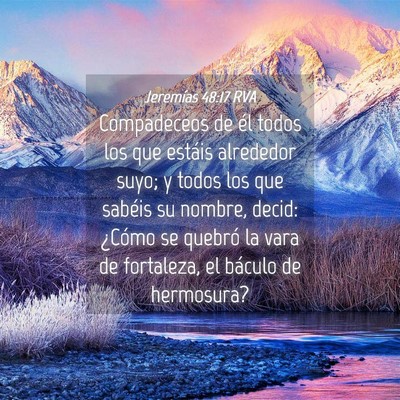 Picture 04 - Jeremías 48:17 RVA - Compadeceos de él todos los que estáis - Bible Verse Picture