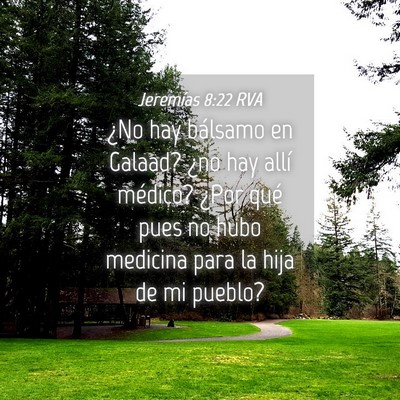 Picture 04 - Jeremías 8:22 RVA - ¿No hay bálsamo en Galaad? ¿no hay allí - Bible Verse Picture
