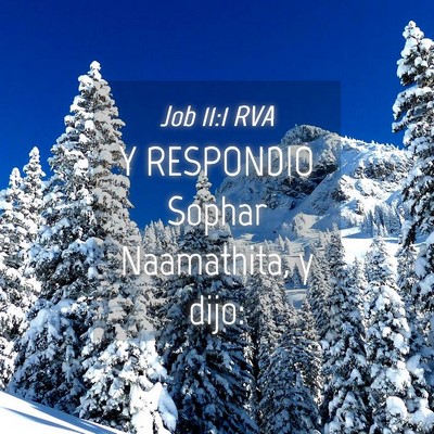 Picture 04 - Job 11:1 RVA - Y RESPONDIO Sophar Naamathita, y - Bible Verse Picture