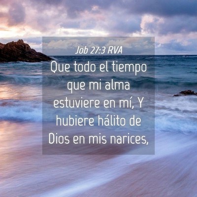 Picture 04 - Job 27:3 RVA - Que todo el tiempo que mi alma estuviere en mí, - Bible Verse Picture