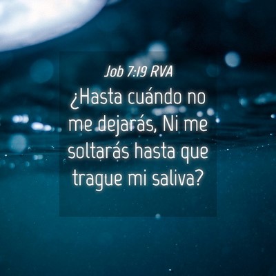 Picture 04 - Job 7:19 RVA - ¿Hasta cuándo no me dejarás, Ni me soltarás - Bible Verse Picture
