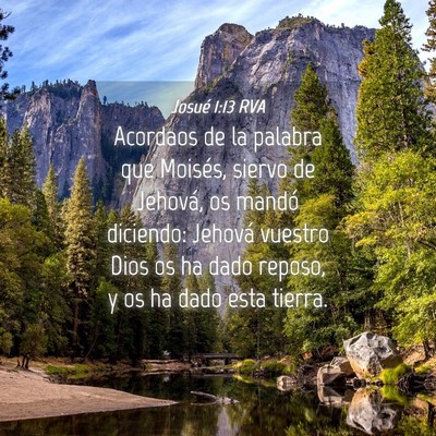 Picture 04 - Josué 1:13 RVA - Acordaos de la palabra que Moisés, siervo de - Bible Verse Picture