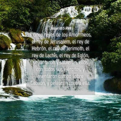 Picture 04 - Josué 10:5 RVA - Y cinco reyes de los Amorrheos, el rey de - Bible Verse Picture