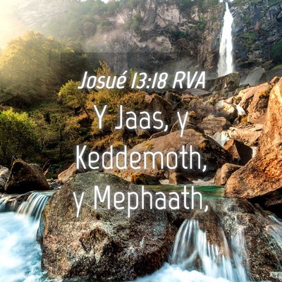 Picture 04 - Josué 13:18 RVA - Y Jaas, y Keddemoth, y - Bible Verse Picture