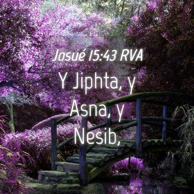 Picture 04 - Josué 15:43 RVA - Y Jiphta, y Asna, y - Bible Verse Picture
