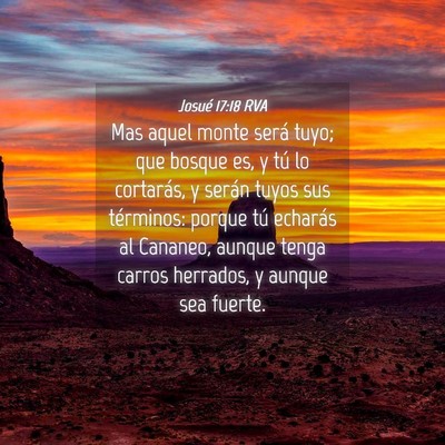 Picture 04 - Josué 17:18 RVA - Mas aquel monte será tuyo; que bosque es, y tú - Bible Verse Picture