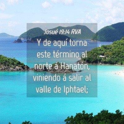 Picture 04 - Josué 19:14 RVA - Y de aquí torna este término al norte á - Bible Verse Picture