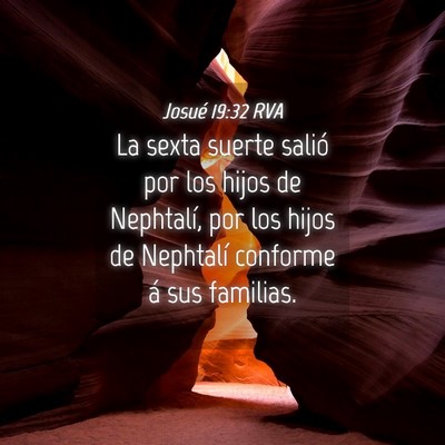 Picture 04 - Josué 19:32 RVA - La sexta suerte salió por los hijos de - Bible Verse Picture