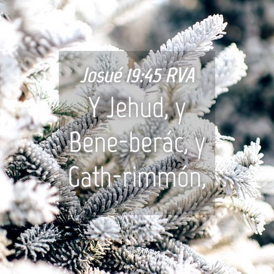 Picture 04 - Josué 19:45 RVA - Y Jehud, y Bene-berác, y - Bible Verse Picture