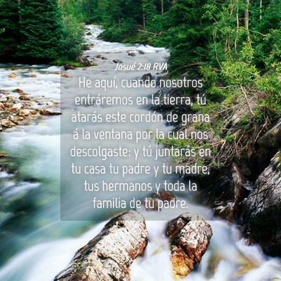 Picture 04 - Josué 2:18 RVA - He aquí, cuando nosotros entráremos en la - Bible Verse Picture