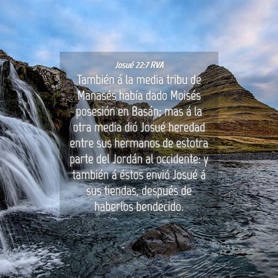 Picture 04 - Josué 22:7 RVA - También á la media tribu de Manasés había - Bible Verse Picture