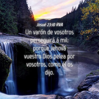 Picture 04 - Josué 23:10 RVA - Un varón de vosotros perseguirá á mil: porque - Bible Verse Picture