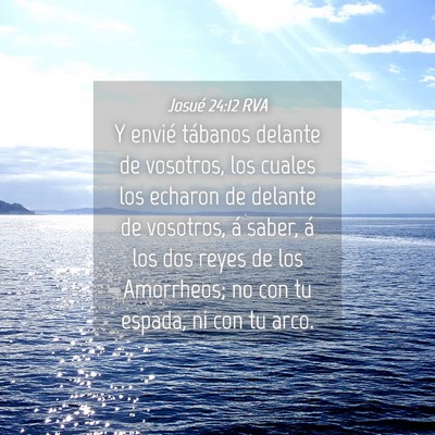 Picture 04 - Josué 24:12 RVA - Y envié tábanos delante de vosotros, los cuales - Bible Verse Picture