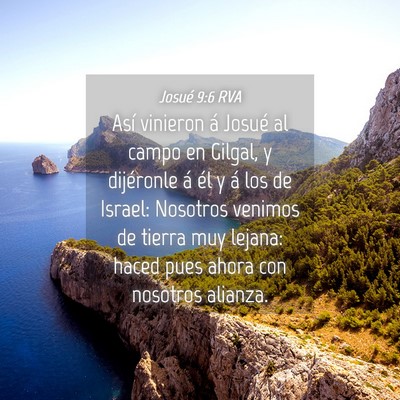 Picture 04 - Josué 9:6 RVA - Así vinieron á Josué al campo en Gilgal, y - Bible Verse Picture