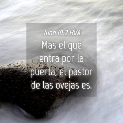 Picture 04 - Juan 10:2 RVA - Mas el que entra por la puerta, el pastor de las - Bible Verse Picture
