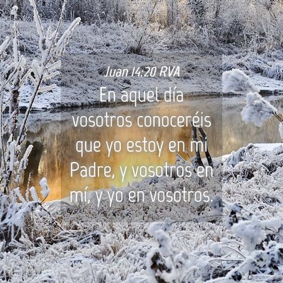 Picture 04 - Juan 14:20 RVA - En aquel día vosotros conoceréis que yo estoy - Bible Verse Picture