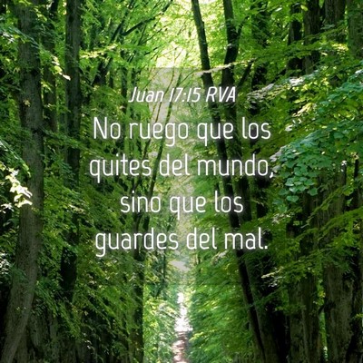 Picture 04 - Juan 17:15 RVA - No ruego que los quites del mundo, sino que los - Bible Verse Picture