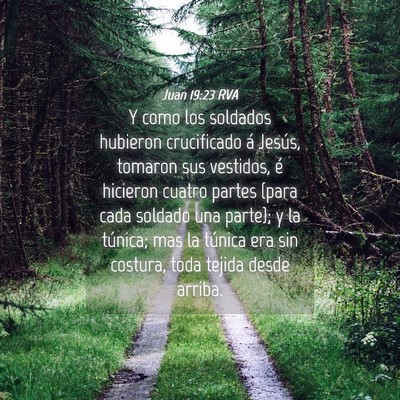 Picture 04 - Juan 19:23 RVA - Y como los soldados hubieron crucificado á - Bible Verse Picture