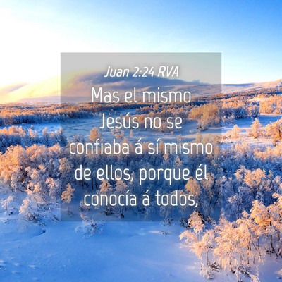 Picture 04 - Juan 2:24 RVA - Mas el mismo Jesús no se confiaba á sí mismo - Bible Verse Picture