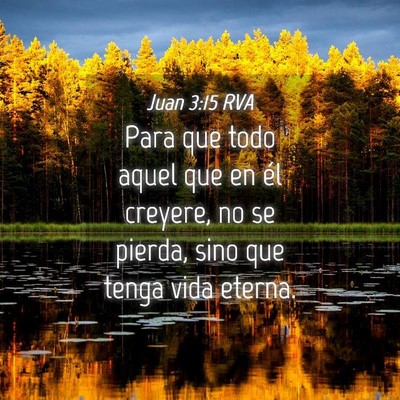 Picture 04 - Juan 3:15 RVA - Para que todo aquel que en él creyere, no se - Bible Verse Picture