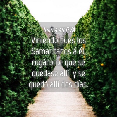 Picture 04 - Juan 4:40 RVA - Viniendo pues los Samaritanos á él, rogáronle - Bible Verse Picture