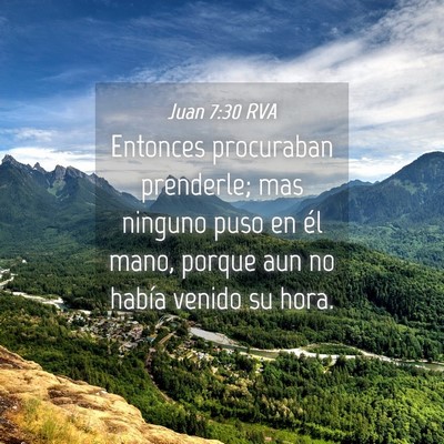 Picture 04 - Juan 7:30 RVA - Entonces procuraban prenderle; mas ninguno puso - Bible Verse Picture