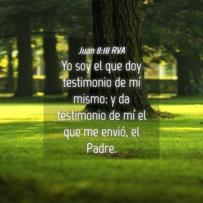 Picture 04 - Juan 8:18 RVA - Yo soy el que doy testimonio de mí mismo: y da - Bible Verse Picture
