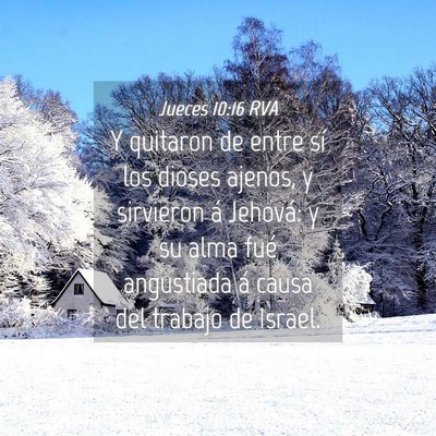 Picture 04 - Jueces 10:16 RVA - Y quitaron de entre sí los dioses ajenos, y - Bible Verse Picture