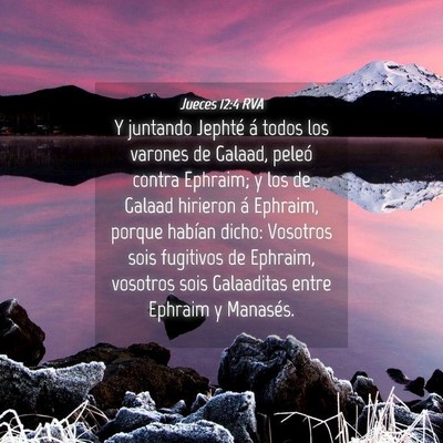 Picture 04 - Jueces 12:4 RVA - Y juntando Jephté á todos los varones de - Bible Verse Picture