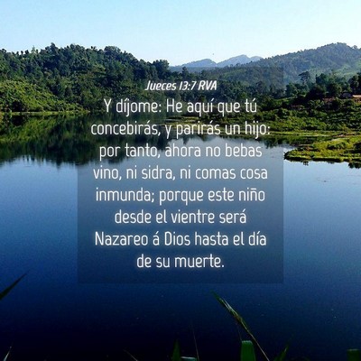Picture 04 - Jueces 13:7 RVA - Y díjome: He aquí que tú concebirás, y - Bible Verse Picture