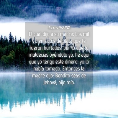 Picture 04 - Jueces 17:2 RVA - El cual dijo á su madre: Los mil y cien siclos - Bible Verse Picture