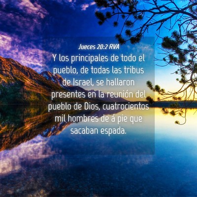 Picture 04 - Jueces 20:2 RVA - Y los principales de todo el pueblo, de todas las - Bible Verse Picture