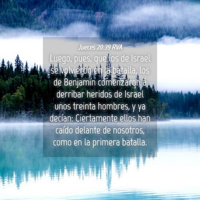 Picture 04 - Jueces 20:39 RVA - Luego, pues, que los de Israel se volvieron en la - Bible Verse Picture